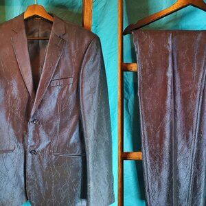 Giovanni Testi Blue Dress Suit Jacket and Pants (38R Jacket/ 32R Pants)